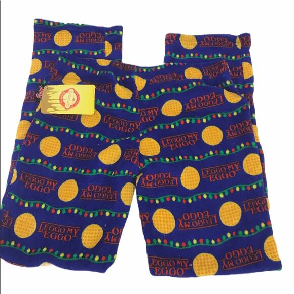 Eggo Lego My Eggo Christmas Lights Pajama Bottoms - Picture 5 of 7